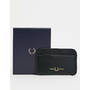 Fred Perry leather card holder in black, 1 of 4