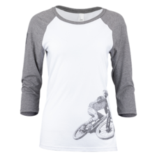 Pivot Rider 3/4 Women's Tee - Gray