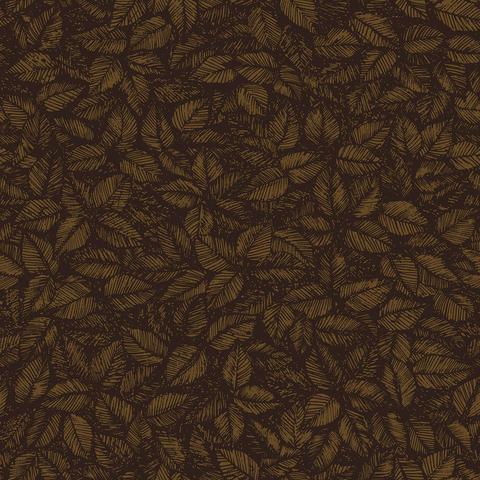 Amorina Brown Leaf Wallpape...