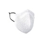 ST. JOHN COLLECTION Adult Sequin Tweed Contoured Face Mask, Main, color, WHITE SEQUIN