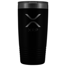 XRP VACUUM TUMBLER: LOGO + CRYPTO NAME