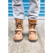 POLO RALPH LAUREN LACE UP BOOTS WITH BUCKLE