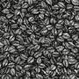 Amorina Black Leaf Wallpaper from the Scandinavian Designers II Collection by Brewster