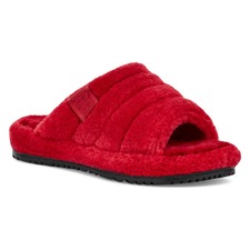 UGG® Fluff You Slipper, Main, color, SAMBA RED