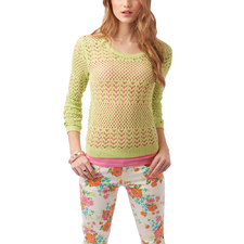 Pretty Mesh Sweater - Aeropostale