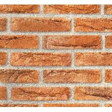 Brick Red Contact Wallpaper by Burke Decor