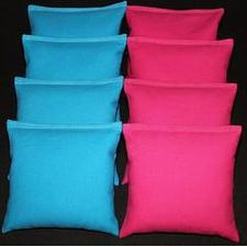 Hand Made 6x6 Inch Official Size Duck Cloth Resin Filled Cornhole Bags (set of 8)