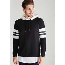 Colorblocked Raglan Hoodie | 21 MEN - 2000136078