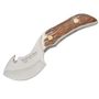 Hen & Rooster Knives 0006 Guthook Fixed Blade Bowie Knife with Genuine Stag Handles