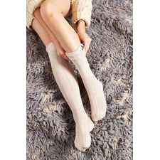 Crochet Button-Cuff Knee-High Sock - Urban Outfitters