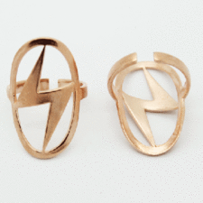 Mid Knuckle Rings - Thunder