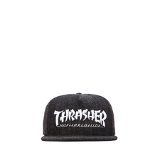 Huf x Thrasher Asia Tour Snapback in Black Denim | REVOLVE