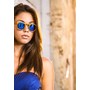GUFO8 DARK BLUE - ITALIAN WOODEN SUNGLASSES