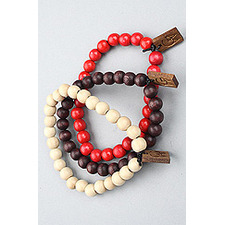 GoodWood The GW Bracelet 3-Pack in Natural, Red, & Brown