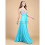 Sparkling Diamond Deep V Chiffon Prom Dress