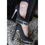 ANNA SMITH BLACK SPARKLE GEM PLATFORMS