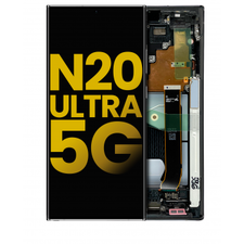 OLED Assembly with Frame Compatible For Samsung Galaxy Note 20 Ultra 5G (Premium) (Mystic Black)