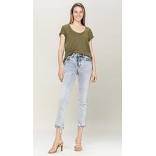 Flying Monkey Black Label Acid Wash High Rise Ankle Straight