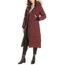 CANADA GOOSE Mystique Fusion Fit Down Parka with Genuine Coyote Fur, Main, color, ELDERBERRY