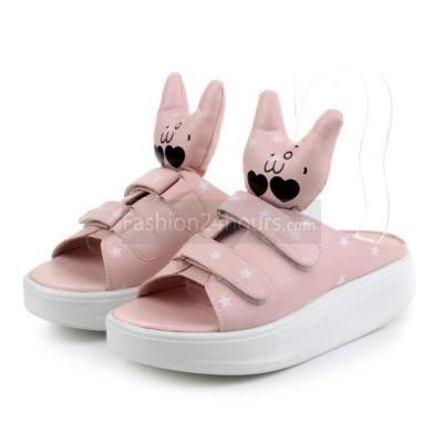 Cute Rabbit Head Slippers f...