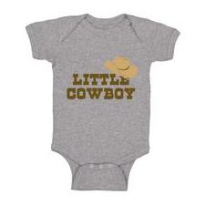 Baby Clothes Brown Little Cowboy Hat Funny Humor Baby Bodysuits Cotton - Cute Rascals