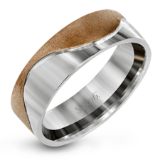 A White Cobalt Torque men’s wedding Band with a Brushed Finish and Line Detailing