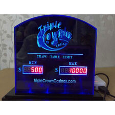 Standard - in stock digital game table LED betting limit sign
