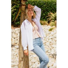 The Button-Down Blouse in White