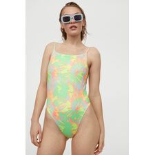 Swimsuit - Neon yellow/tie-dye - Ladies 