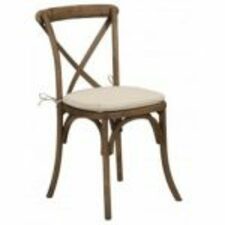 Oak Cross Back Chairs