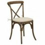 Oak Cross Back Chairs