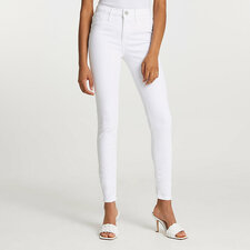 White Molly mid rise skinny sculpt jeans