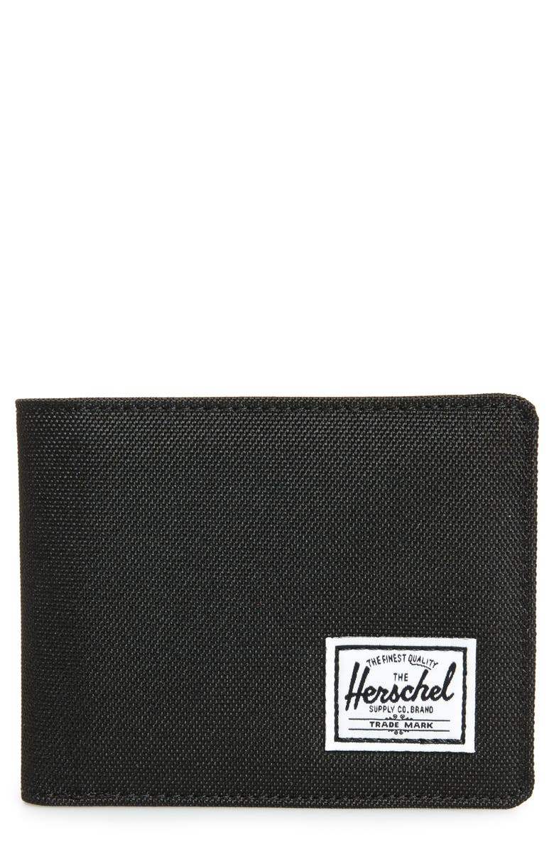 HERSCHEL SUPPLY CO. Hank RFID Bifold Wallet, Main, color, BLACK