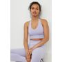 Seamless Sports Crop Top - Light purple - Ladies | H&amp;M US 1