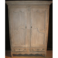Bleached Oak Armoire 