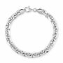 Sterling Silver 6.3mm Anchor Bracelet Diamond Cut