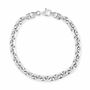 Sterling Silver 5.5mm Anchor Bracelet Diamond Cut