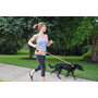 Hands Free Leash that holds dog bags, personal items, and pet waste in separate compartments, hands free and reflective!