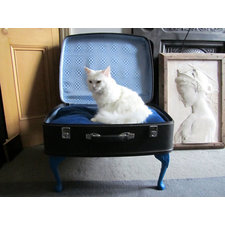 Vintage Suitcase Pet Bed