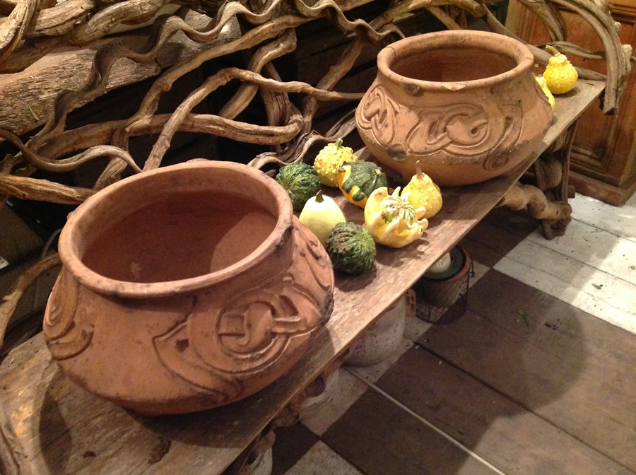 Pair of terracotta pots