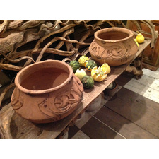 Pair of terracotta pots