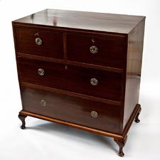 Mahogany chest of 2 long and 2 short drawers - Antique Furniture