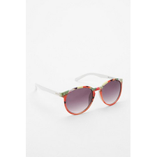 Bleeding Floral Round Sunglasses