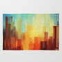 Urban sunset Area & Throw Rug