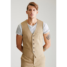 Button-Front Chino Vest | 21 MEN - 2000055658