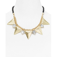 Aqua Crystal Spike Cord Necklace, 16" | Bloomingdale's