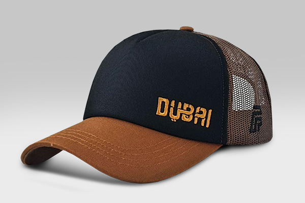 Dubai Cap - Orange and Blac...