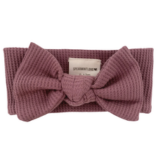 Organic Waffle Knot Bow, Winterberry