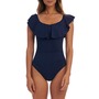 LA BLANCA Off the Shoulder One-Piece Swimsuit, Main, color, INDIGO