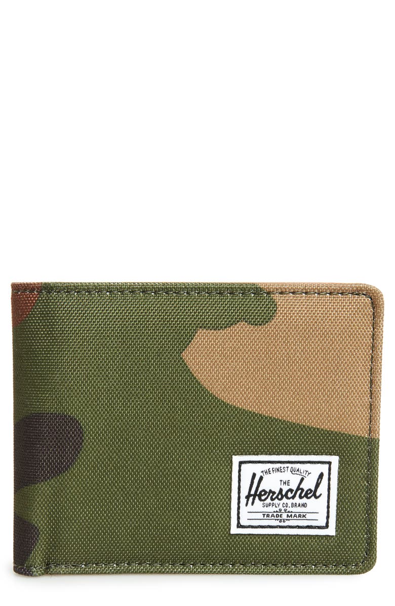 HERSCHEL SUPPLY CO. Hank RFID Bifold Wallet, Main, color, CAMO